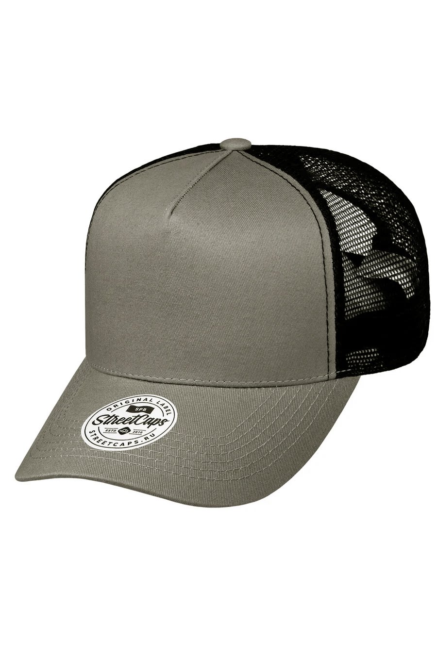 405-5-2-070-002C Пятипанельная двухцветная хлопковая с загнутым козырьком