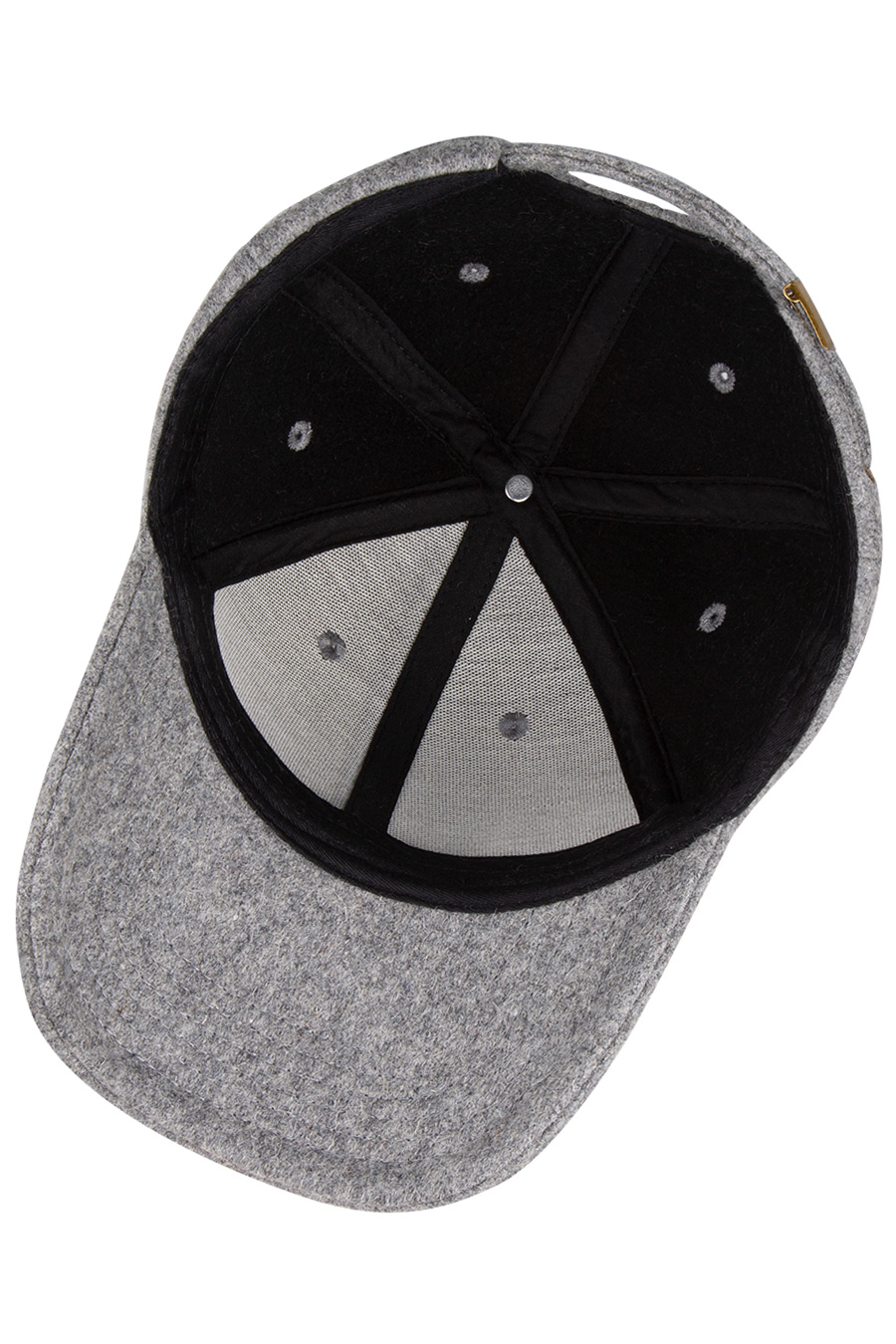 16028 Шерстяная шестипанельная кепка