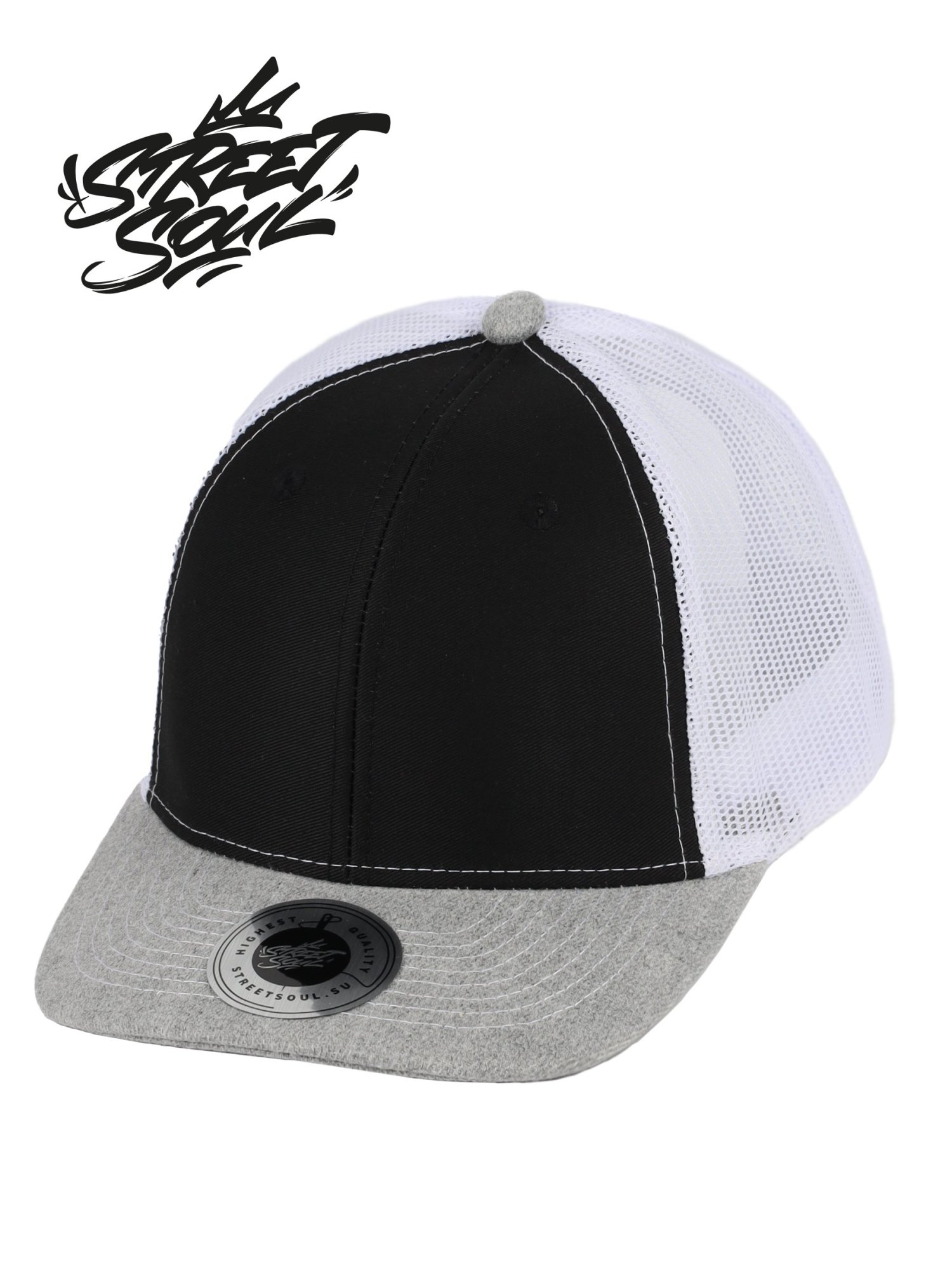 812-6-3-000-009CP Трёхцветная кепка дальнобойщика